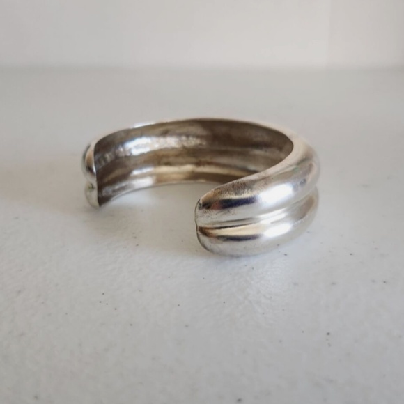 Silver Bangle Bracelet - Picture 2 of 8